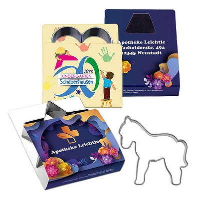 Backförmchen Single-Pack, Haustiere, Pferd, 1-seit. Druck