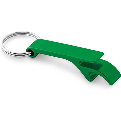 BAITT. Schlüsselanhänger aus Aluminium mit Flaschenöffner, Grün