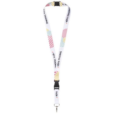 Balta Sublimation Lanyard mit Schnapp- und Sicherheitsverschluss, schwarz, 20mm