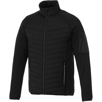 ELEVATE Herren Hybrid-Thermojacke Banff, schwarz, XS