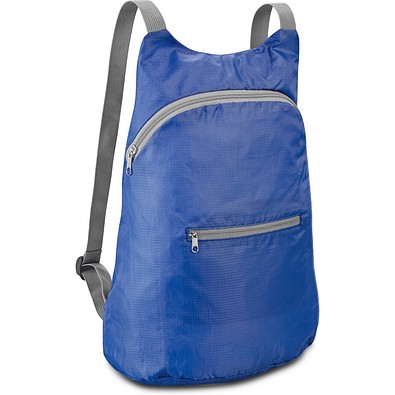 BARCELONA. Faltbarer Rucksack aus 210D Ripstop Polyester, Königsblau