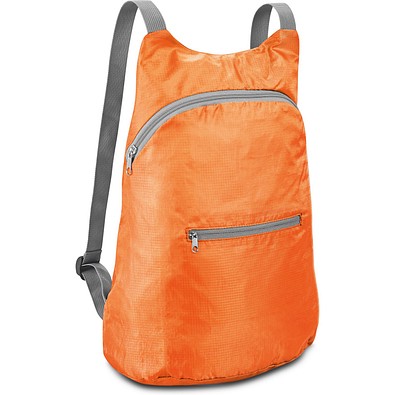 BARCELONA. Faltbarer Rucksack aus 210D Ripstop Polyester, Orange