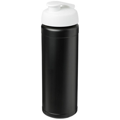 Baseline Plus grip Sportflasche mit Klappdeckel, 750 ml, schwarz/weiss
