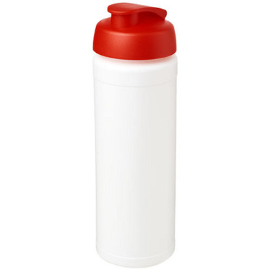 Baseline Plus grip Sportflasche mit Klappdeckel, 750 ml, weiss/rot