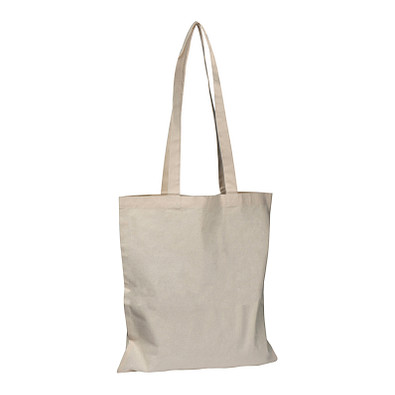 Baumwolltasche mit langen Henkeln 180g/m², beige