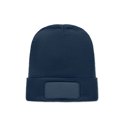 Beanie RPET-Polyester CAPNIT, Marineblau