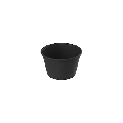 Kaffeebecher ToGo, 100 ml, schlichtes schwarz