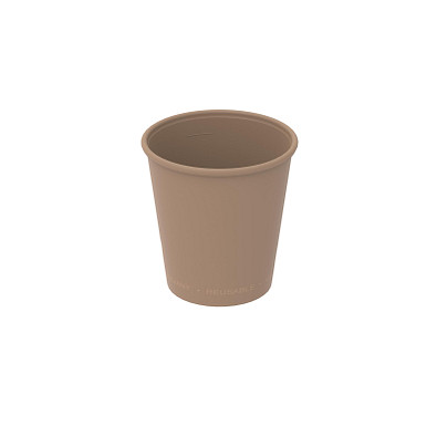 Kaffeebecher ToGo, 200 ml, beständiges braun
