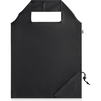 BEIRA. Faltbare Tragetasche aus 190T Polyester aus recyceltem (100% rPET), Schwarz