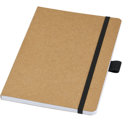 Berk A5 Notizbuch aus recyceltem Papier, schwarz