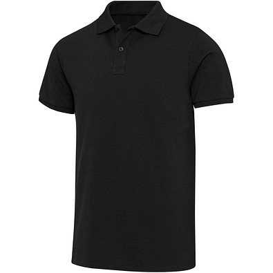 Beryl 220 g/m² Kurzärmeliges Poloshirt Bio-Recyclingmaterial (OCS), unisex, schwarz, M