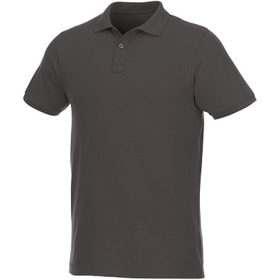 ELEVATE Herren Kurzarm Poloshirt Beryl aus Bio-Recyclingmaterial, grau, M