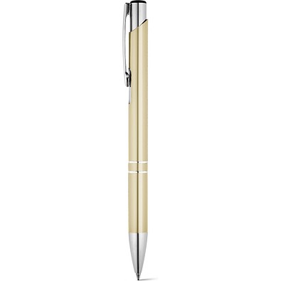 BETA. Aluminium-Kugelschreiber mit Clip, Gold