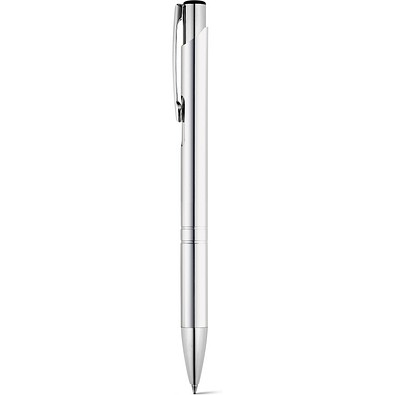 BETA. Aluminium-Kugelschreiber mit Clip, Silber