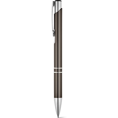 BETA BK. Aluminium-Kugelschreiber mit Clip, Gewehrmetall