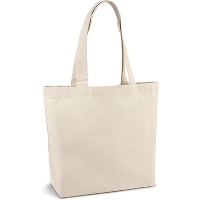 BETO. Tragetasche aus 100% Canvas-Baumwolle (280 g/m²), Naturhell