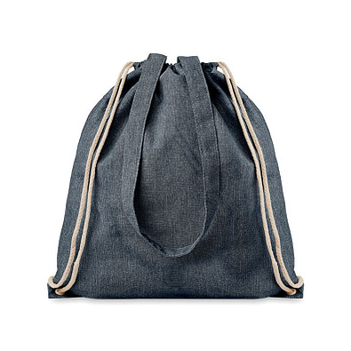 Beutel mit Kordelzug recycelt MOIRA DUO, Blau