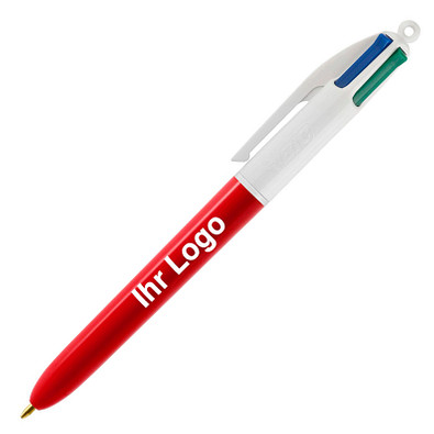 BIC® 4-Farb-Kugelschreiber, rot/weiß