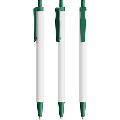 BIC® Clic Stic Ecolutions® Kugelschreiber Dunkelgrün Recycelt Blaue Tinte