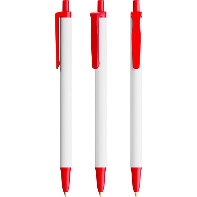 BIC® Clic Stic Ecolutions® Kugelschreiber Rot Recycelt Blaue Tinte