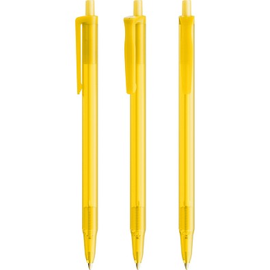 BIC® Clic Stic Kugelschreiber Gefrostetes Gelb Blaue Tinte
