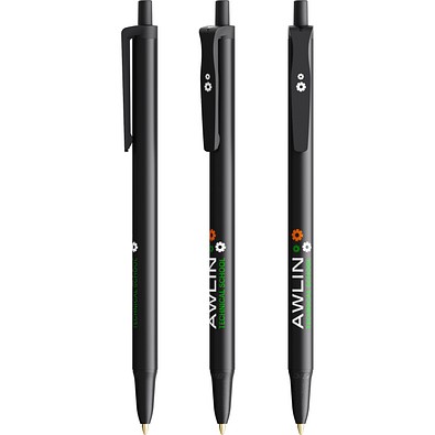 BIC® Clic Stic Kugelschreiber Schwarz Blaue Tinte