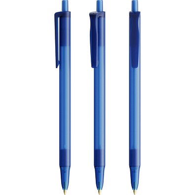 BIC® Clic Stic Softfeel Kugelschreiber Gefrostetes Dunkelblau Blaue Tinte