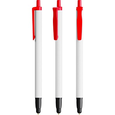 BIC® Clic Stic Stylus Ecolutions® Kugelschreiber Rot Recycelt Blaue Tinte