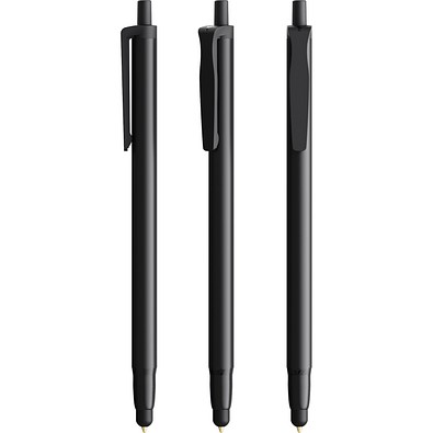 BIC® Clic Stic Stylus Kugelschreiber Schwarz Blaue Tinte