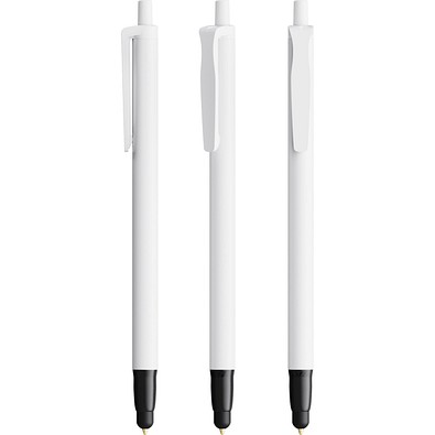 BIC® Clic Stic Stylus Kugelschreiber Weiß Blaue Tinte