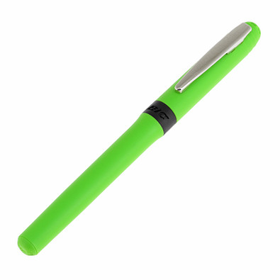 BIC® Rollerball Grip Roller, schwarze Mine, apfelgrün/chrom