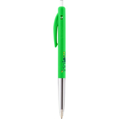 BIC® M10® Clic Kugelschreiber Apfelgrün Blaue Tinte