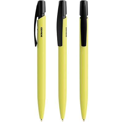 BIC® Media Clic BIO Based Kugelschreiber gelb, blaue Mine