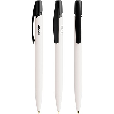 BIC® Media Clic BIO Based Kugelschreiber Weiß Blaue Tinte