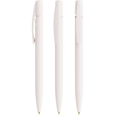 BIC® Media Clic Ecolutions® Kugelschreiber Weiß Recycelt Blaue Tinte