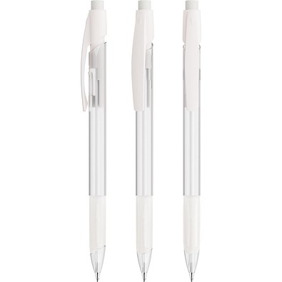 BIC® Media Clic Grip Druckbleistift Gefrostetes Weiß/Gefrostetes Weiß