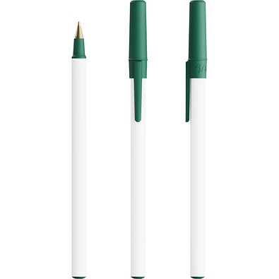BIC® Round Stic® Ballpen Dunkelgrün Blaue Tinte