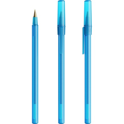 BIC® Round Stic® Ballpen Gefrostetes Blau Blaue Tinte