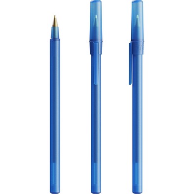 BIC® Round Stic® Ballpen Gefrostetes Dunkelblau Blaue Tinte
