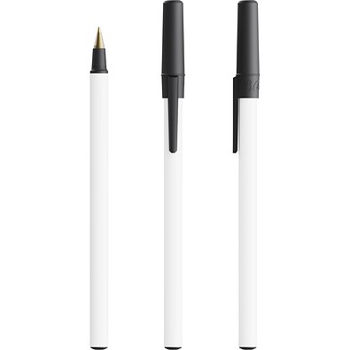 BIC® Round Stic® Ecolutions® ballpen Schwarz Recycelt Blaue Tinte