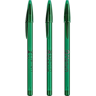 BIC® Style Ballpen Transparent  Grün/ Transparent Grün/ Blaue Tinte