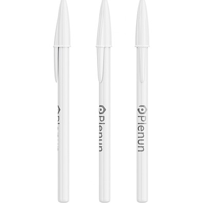BIC® Style Ballpen Weiß / Weiß / Blaue Tinte