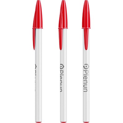 BIC® Style Ballpen Weiß/ Rot/ Blaue Tinte