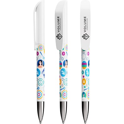 BIC® Super Clip Advance Ballpen Weiß Blaue Tinte
