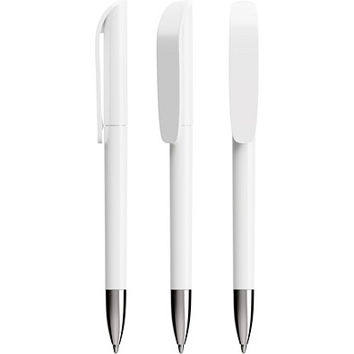 BIC® Super Clip Advance Ballpen Weiß Blaue Tinte