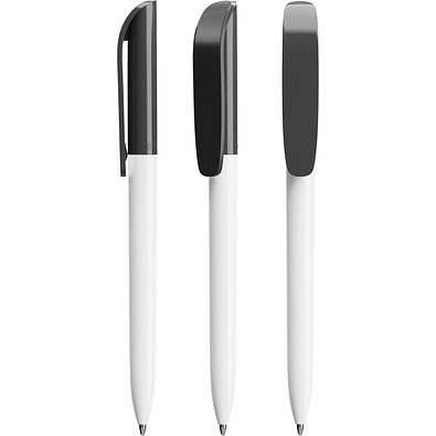 BIC® Super Clip ballpen Dunkelgrau Blaue Tinte