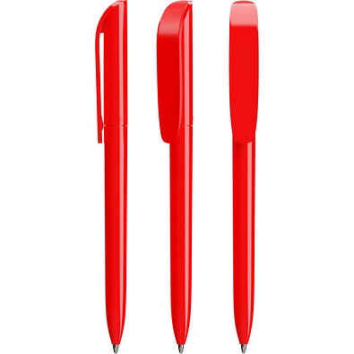 BIC® Super Clip ballpen Rot Blaue Tinte