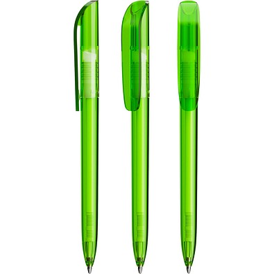 BIC® Super Clip ballpen Transparentes Grün Blaue Tinte