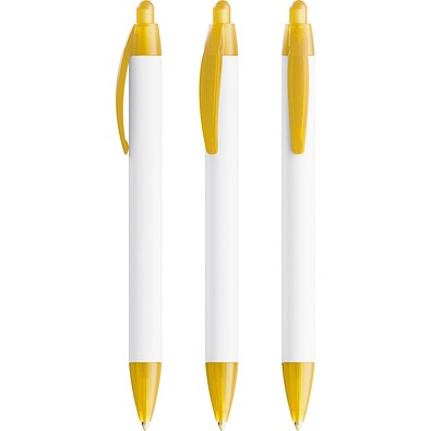 BIC® Wide Body Ecolutions® ballpen Gefrostetes Gelb Blaue Tinte