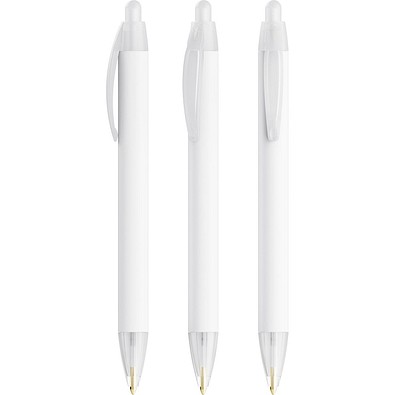 BIC® Wide Body Ecolutions® ballpen Gefrostetes Weiß Blaue Tinte
